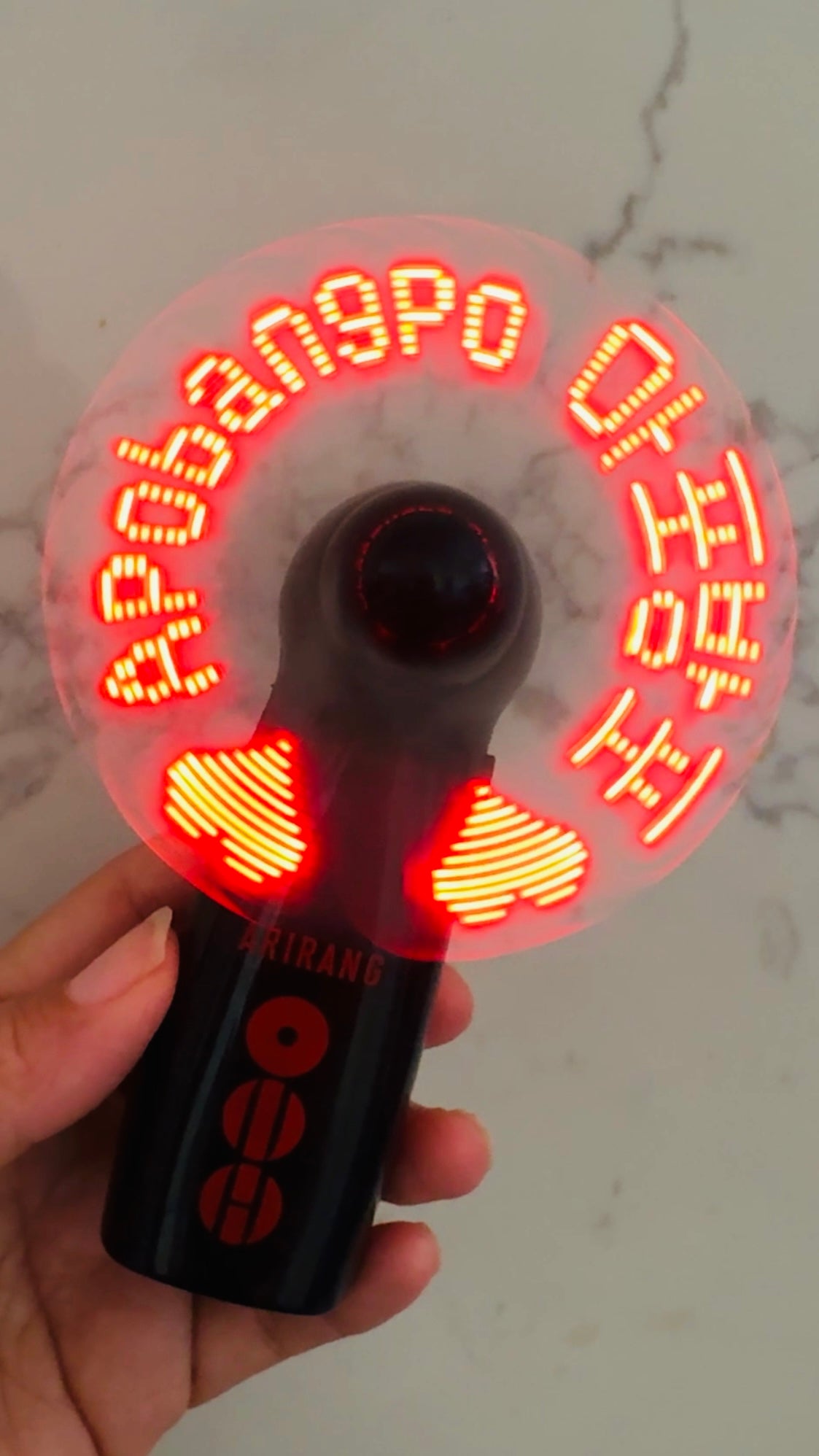 ARIRANG LED handheld mini fan