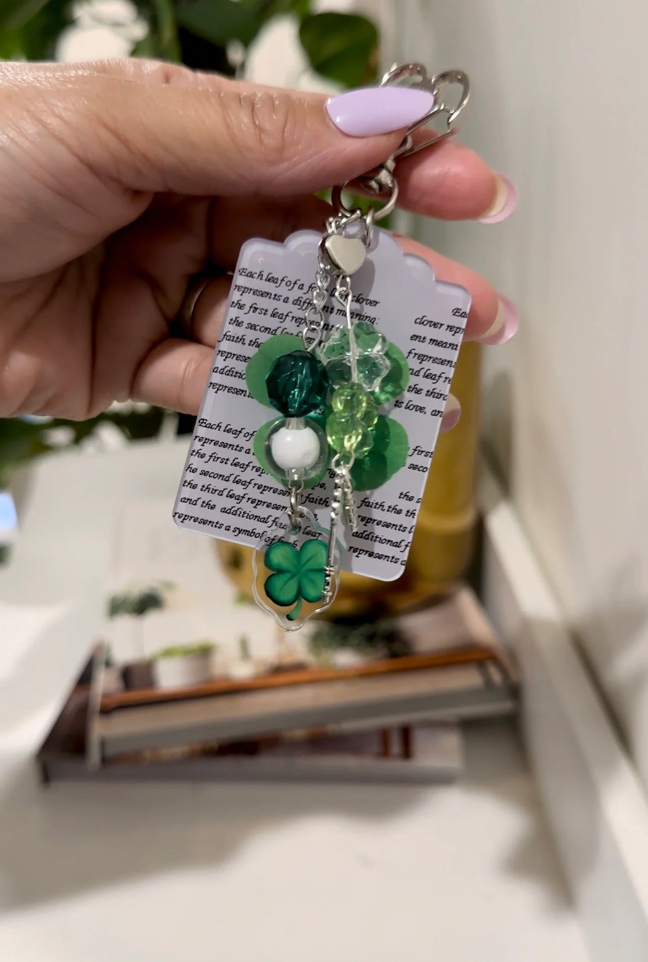 Queen Of Tears Inspired Four-Leaf Clover Keychain