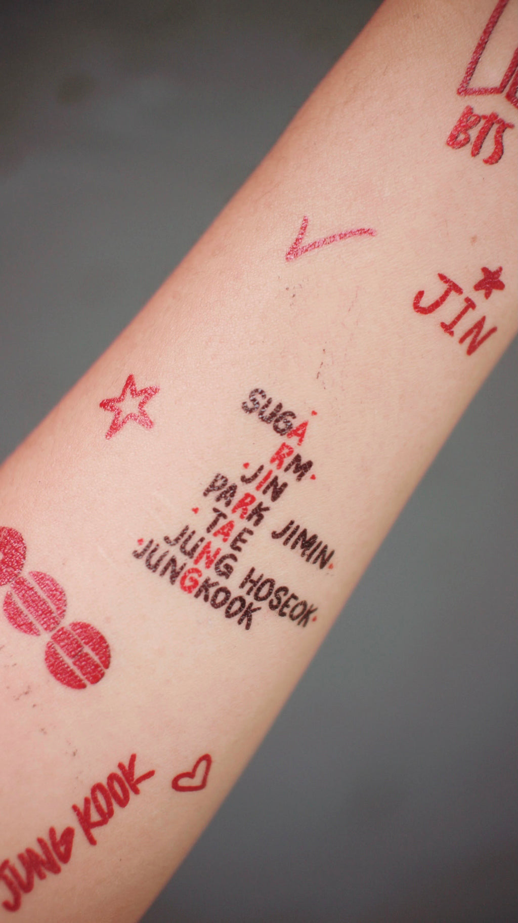 ARIRANG Temporary Tattoos