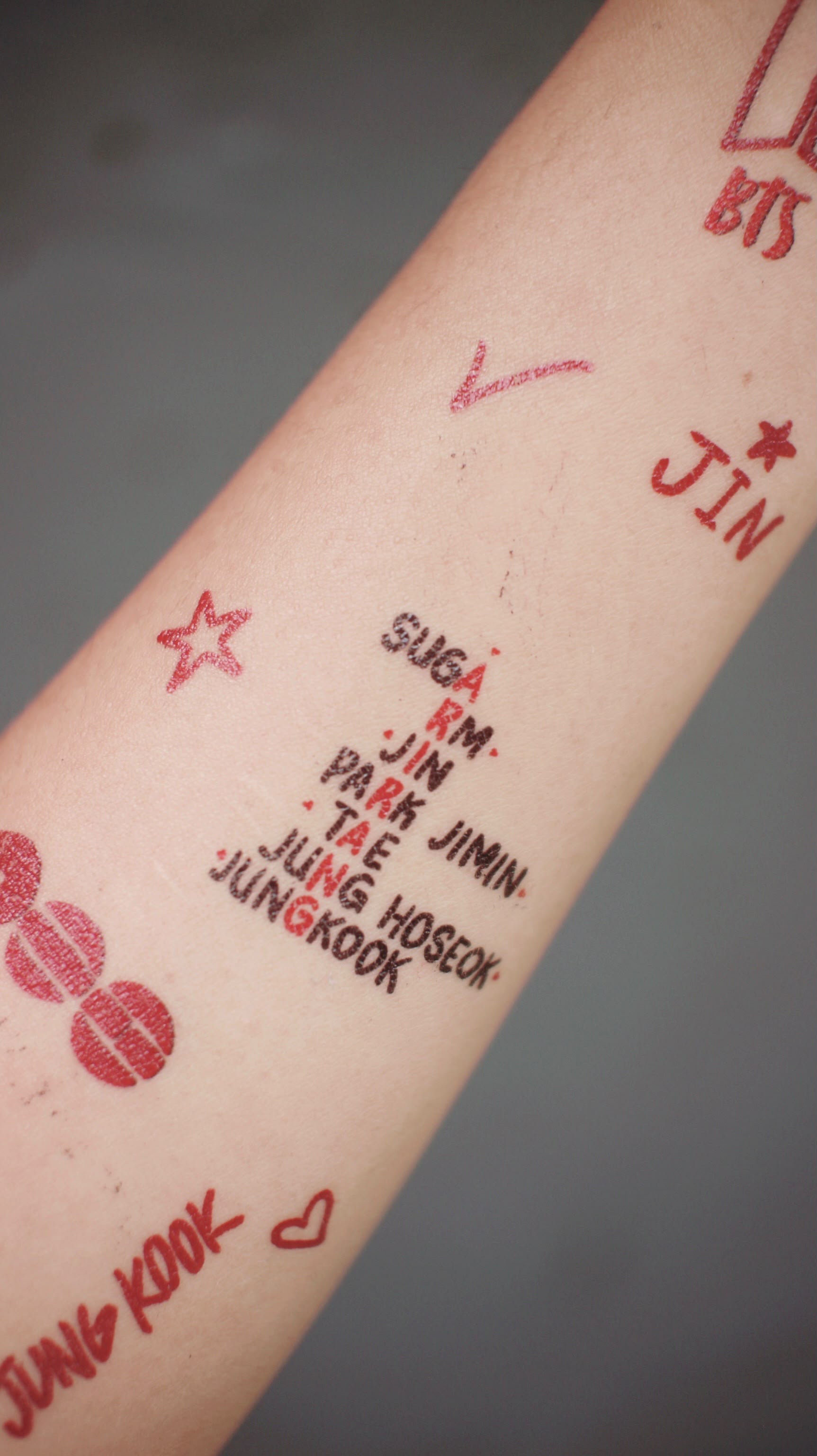 ARIRANG Temporary Tattoos