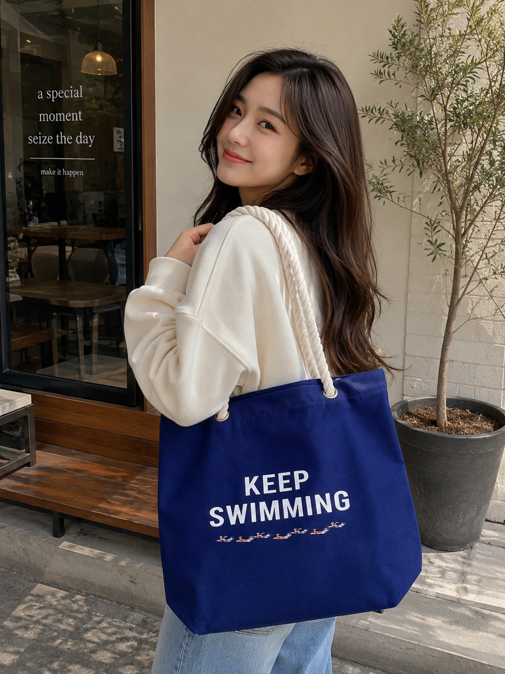 SWIM Cotton Canvas Tote Bag